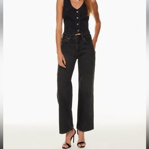 Aritzia denim forum Farrah wide leg jean